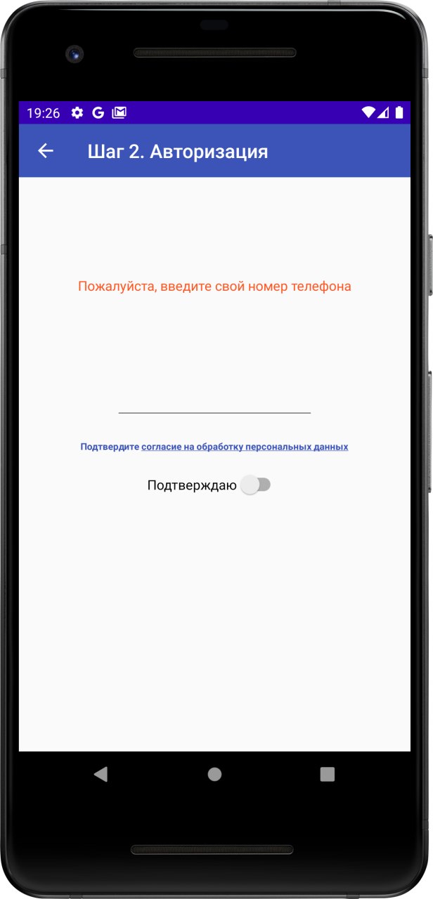 Экран авторизации